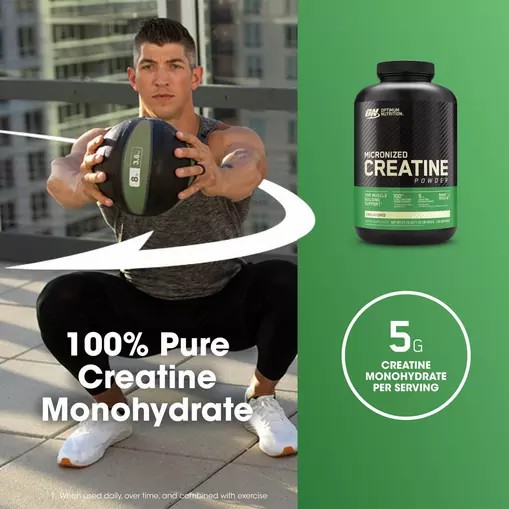 Optimum Nutrition Micronized Creatine Powder Unflavored 1.32 lb (120 Servings) Sverige | 704HZGIPF