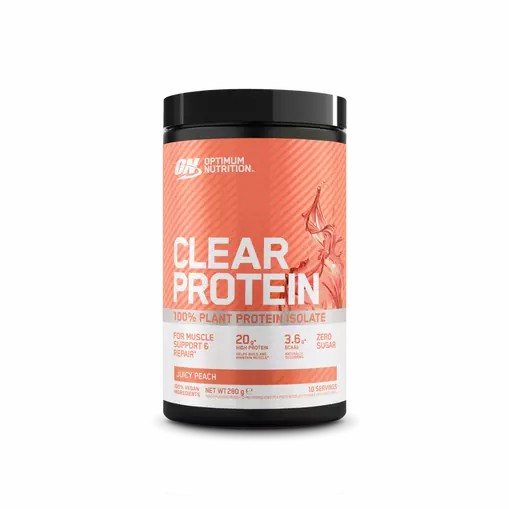 Optimum Nutrition ON Clear Protein 100% Plant Protein Isolate Juicy Peach 280 grams (10 Servings) Sverige | 093WRHOJV